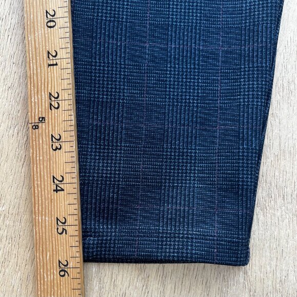 LIVERPOOL PLAID CROPPED DRESS PANTS WOMEN’S 14/32 Petite Gray High Rise Stretch - Picture 14 of 15